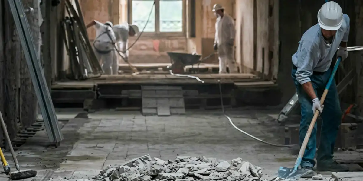 fire damage restoration professionals performing structural cleanup and restoration after a fire in Memphis, TN