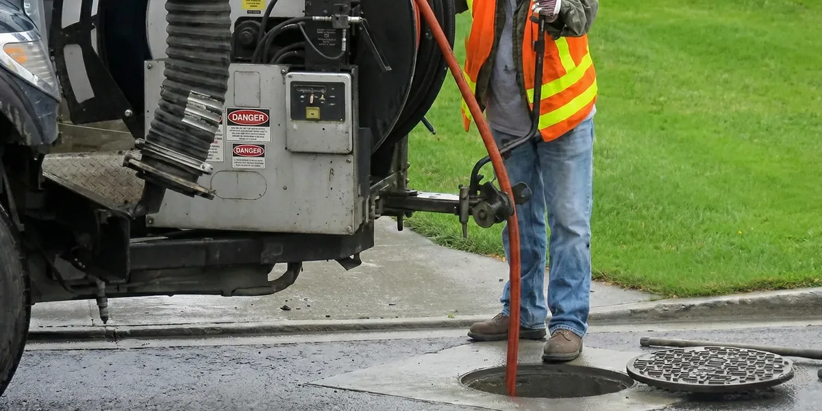 sewage clean up professionals using industrial equipment to remove contaminated wastewater in Memphis, TN