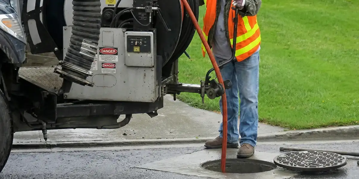 sewage clean up professionals using industrial equipment to remove contaminated wastewater in Memphis, TN