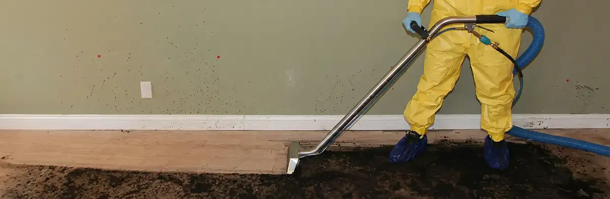 sewage removal service performing deep cleaning and extraction of sewage from an indoor area in Memphis, TN
